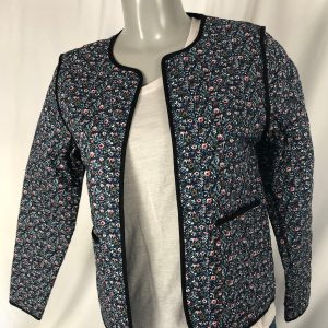 Veste mi-saison motif floral coupe droite Peppercorn