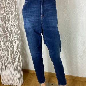 Jeans coton denim bleu taille haute slim SPG