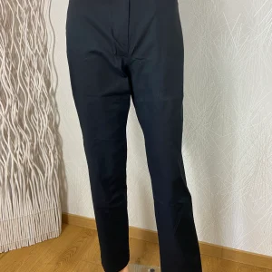 Pantalon noir léger stretch taille haute élastique Edmond Boublil