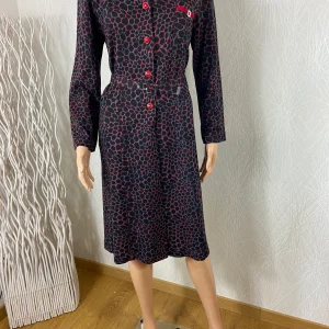 Robe hiver multicolore manches longues France Rivoire