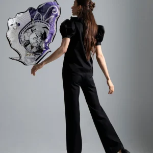 Carré en soie SIDONIE PARIS : L'Ombre et la Lumière