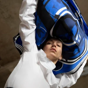 Carré en soie SIDONIE PARIS : Le Mouvement