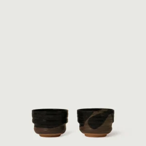 PAIRE DE BOLS ATELIER PIERRE CULOT MARRON