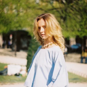 Blouse Giulia bleue - Coton italien