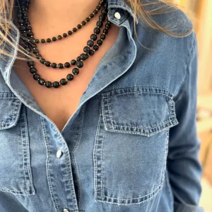 Collier Zoë • Noir