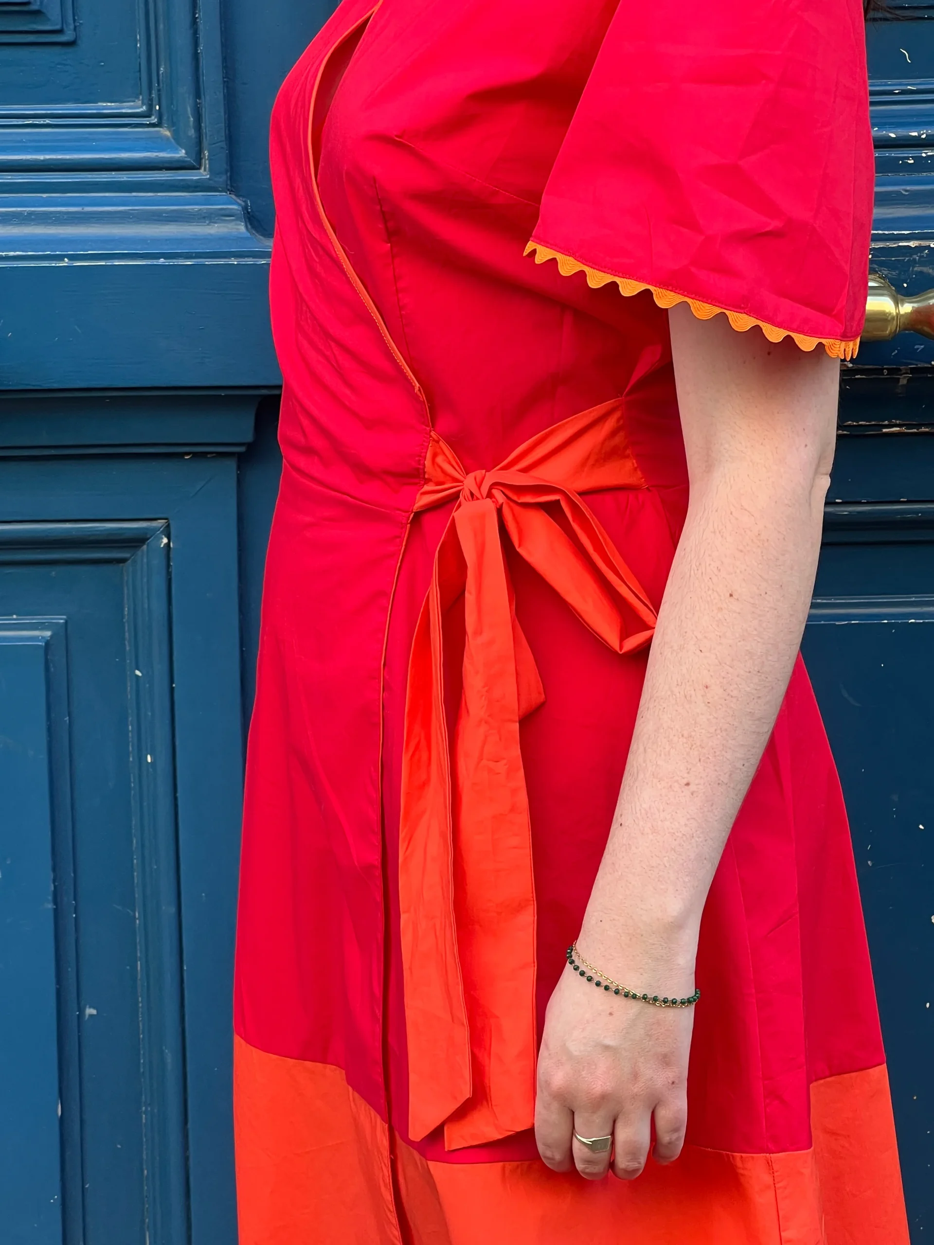 Robe Miranda – robe portefeuille en popeline de coton – Image 2