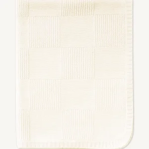 Couverture tricotée bébé