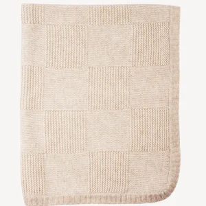 Couverture tricotée bébé