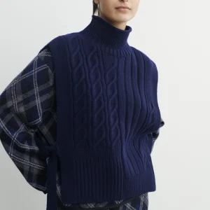 Plastron long à torsades