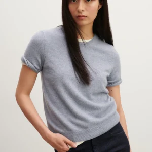 Col rond manches courtes