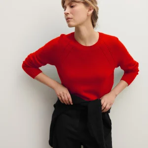 Pull col rond pointelle