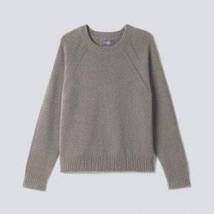 Pull col rond pointelle