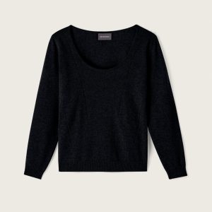 Col danseuse cintré lignes pointelle