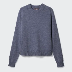 Pull col rond mouliné