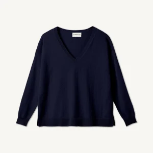 Pull col V ample fin