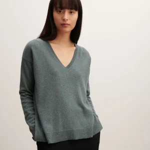 Pull col V ample fin