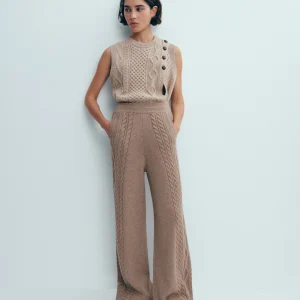 Pantalon à torsades