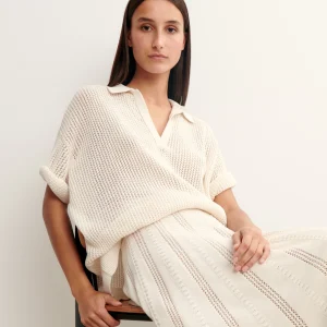 Jupe longue pointelle