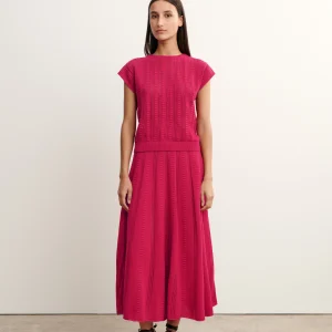 Jupe longue pointelle