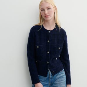 Veste en tweed à poches