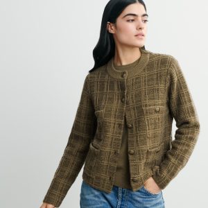Veste en tweed à poches