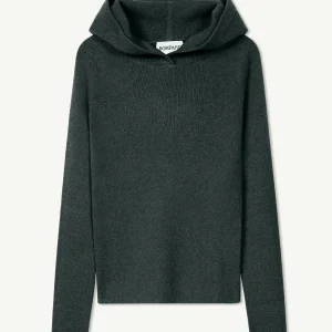Pull à capuche maille unie