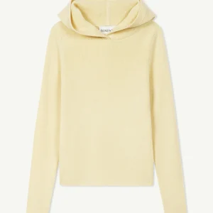 Pull à capuche maille unie