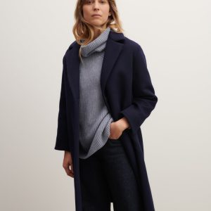Manteau long double face