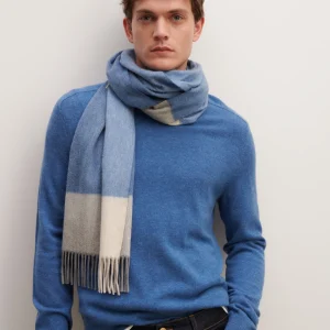 Écharpe à franges maxi tartan