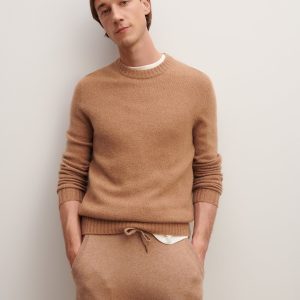 Pull col rond mouliné