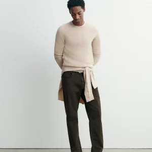 Pull col rond manches marteau