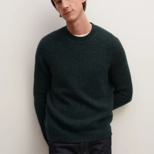 Pull col rond mouliné