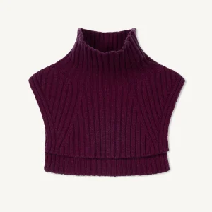 Plastron court à côtes