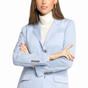 WOMEN’S 100% CASHMERE UNCONSTRUCTED LIGHTWEIGHT BLAZER. D-24541/42ML
