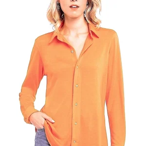 WOMEN'S 80% CASHMERE 20% SILK LIGHTWEIGHT SHIRT. D-24507/70ML