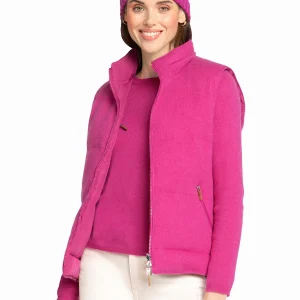 WOMEN'S 100% CASHMERE ZIP-UP VEST. D-26079/43SM