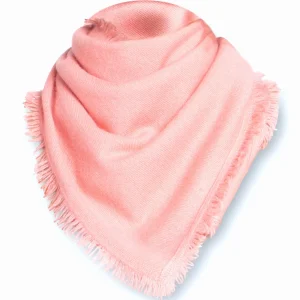 SOLID CASHMERE SCARF W/ FRINGES D-26550/17