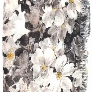 80% CASHMERE 20% SILK PRINTED LIGHTWEIGHT SEQUINED STOLE. 41066/17-3 ST451