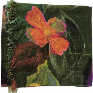 80% CASHMERE 20% SILK PRINTED LIGHTWEIGHT SEQUINED STOLE. 41066/17-3 ST491