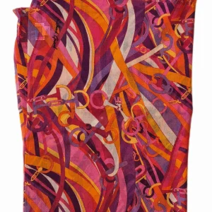 80% CASHMERE 20% SILK PRINTED LIGHTWEIGHT STOLE. 41012/17-3 ST579