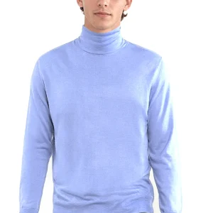 MEN'S 80% CASHMERE 20% SILK SOLID LIGHTWEIGHT TURTLENECK. 77100/30ML