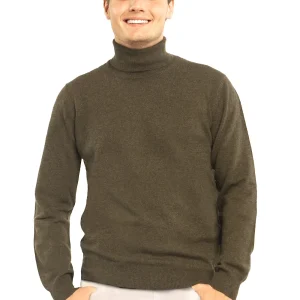 MEN'S 100% CASHMERE SOLID TURTLENECK. 21003/30ML
