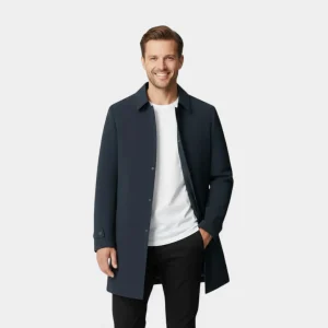 Riche | Veste Homme en Coton – Mi-Longue Imperméable et Doublée Polaire