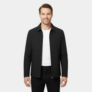 Riche | Veste Homme – Manteau Col Polo en Tissu Technique