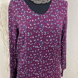 Blouse violette manches longues La Fiancée du Mekong