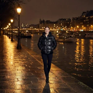 Riche | Doudoune femme à capuche en coton