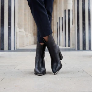 Riche | Bottes à talons et bout pointu en PU pour femmes