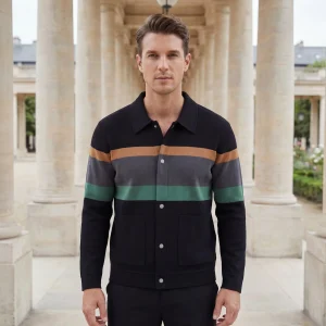 Riche | Cardigan en laine mélangée homme