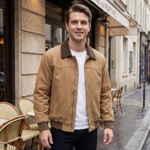 Riche | Veste de travail décontractée en coton pour homme