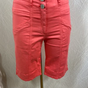 Bermuda short coton rose corail taille haute Paul Brial